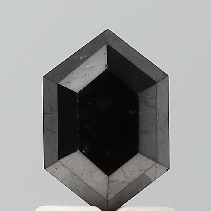 Hexagonal 1.2ct Black VVS2 - Loose Natural Diamond: Hexagonal 1.2ct Black VVS2 - Loose Natural Diamond 1.2ct loose natural black diamond with exceptional clarity and polish, boasting a high level of symmetry and a precise EX cut. This rare black
