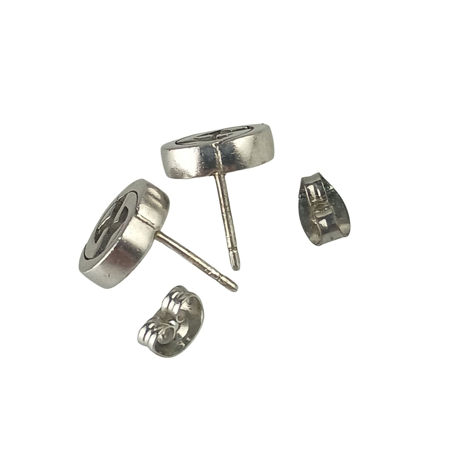 GUCCI Stud Earrings Silver 925 - 5