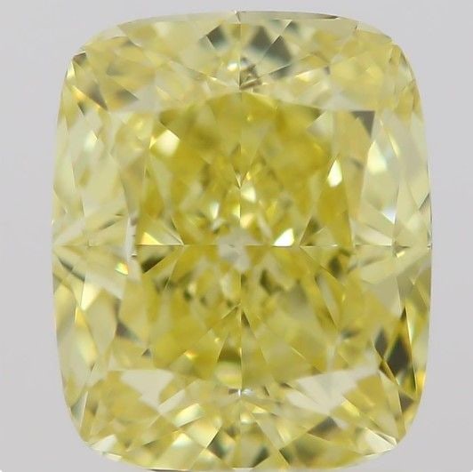 GIA Cushion Brilliant 1.01ct Fancy Intense Yellow VVS2 - Loose Natural Diamond (1 of 1)