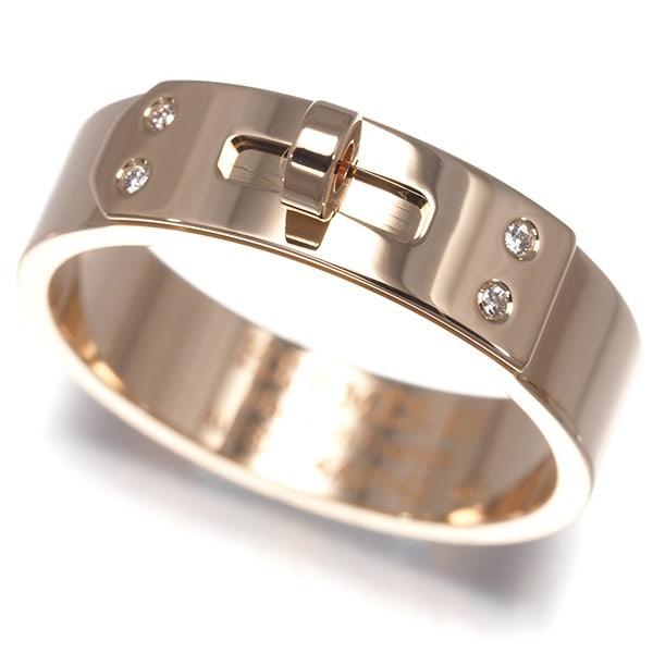 Hermes Ring Diamond Kelly Pm Eu53 18K 750 Rose Gold (1 of 5)