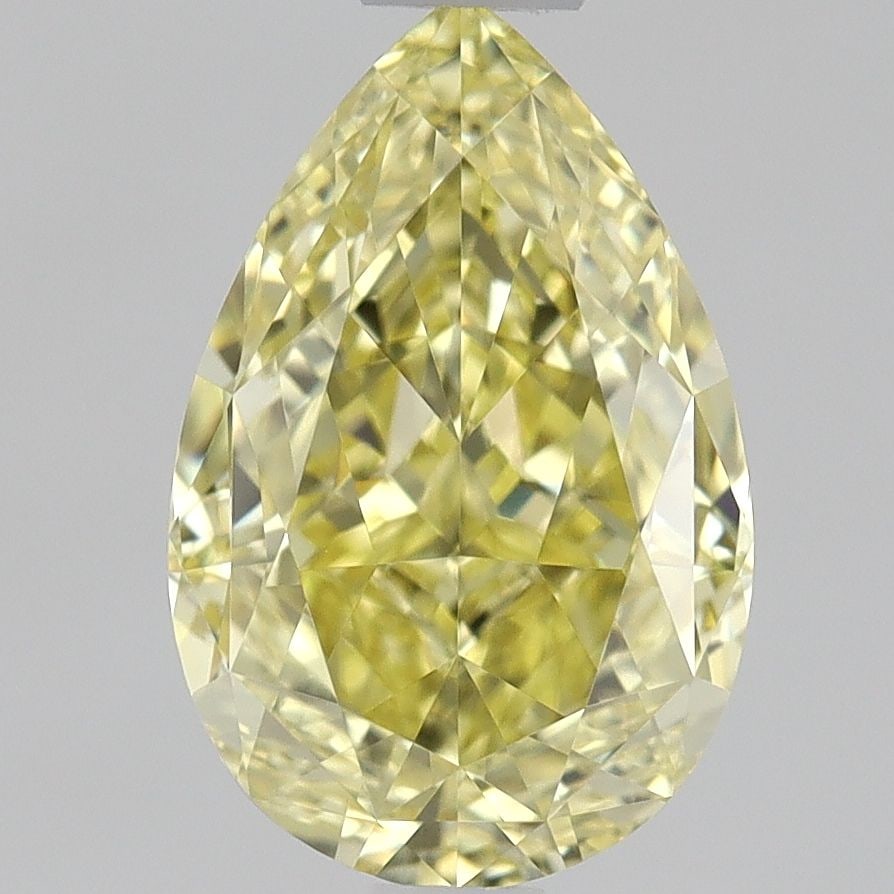GIA Pear 1.06ct Fancy Intense Yellow VVS1 - Loose Natural Diamond: GIA Pear 1.06ct Fancy Intense Yellow VVS1 - Loose Natural Diamond GIA-certified Fancy Intense Yellow diamond with exceptional clarity and polish, boasting a vibrant 1.06ct cut. Its VVS1 clarity and