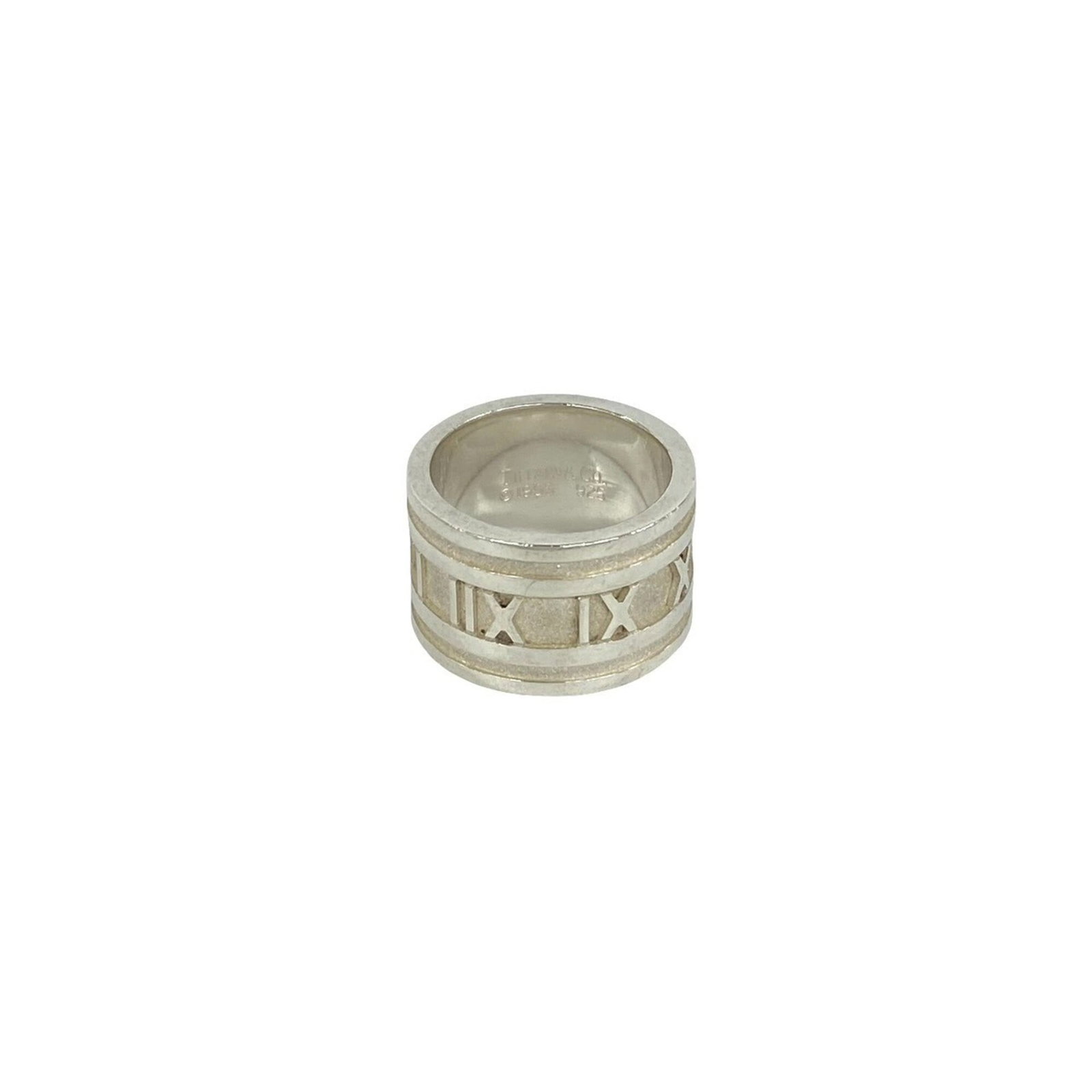 TIFFANY Band Ring Silver 925: TIFFANY Band Ring Silver 925 Silver 925 band ring from Tiffany, a classic design with visible wear, scratches, and scuffs. The item is fully functional and in good overall condition, bearing a signatu