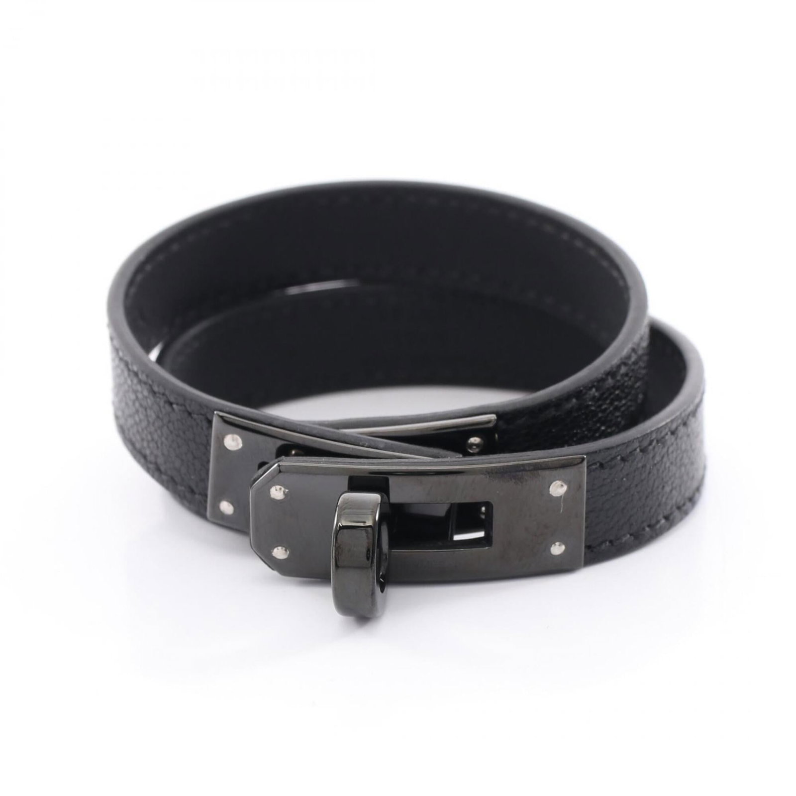 HERMES Charm Bracelet Chevre Leather Leather (1 of 6)