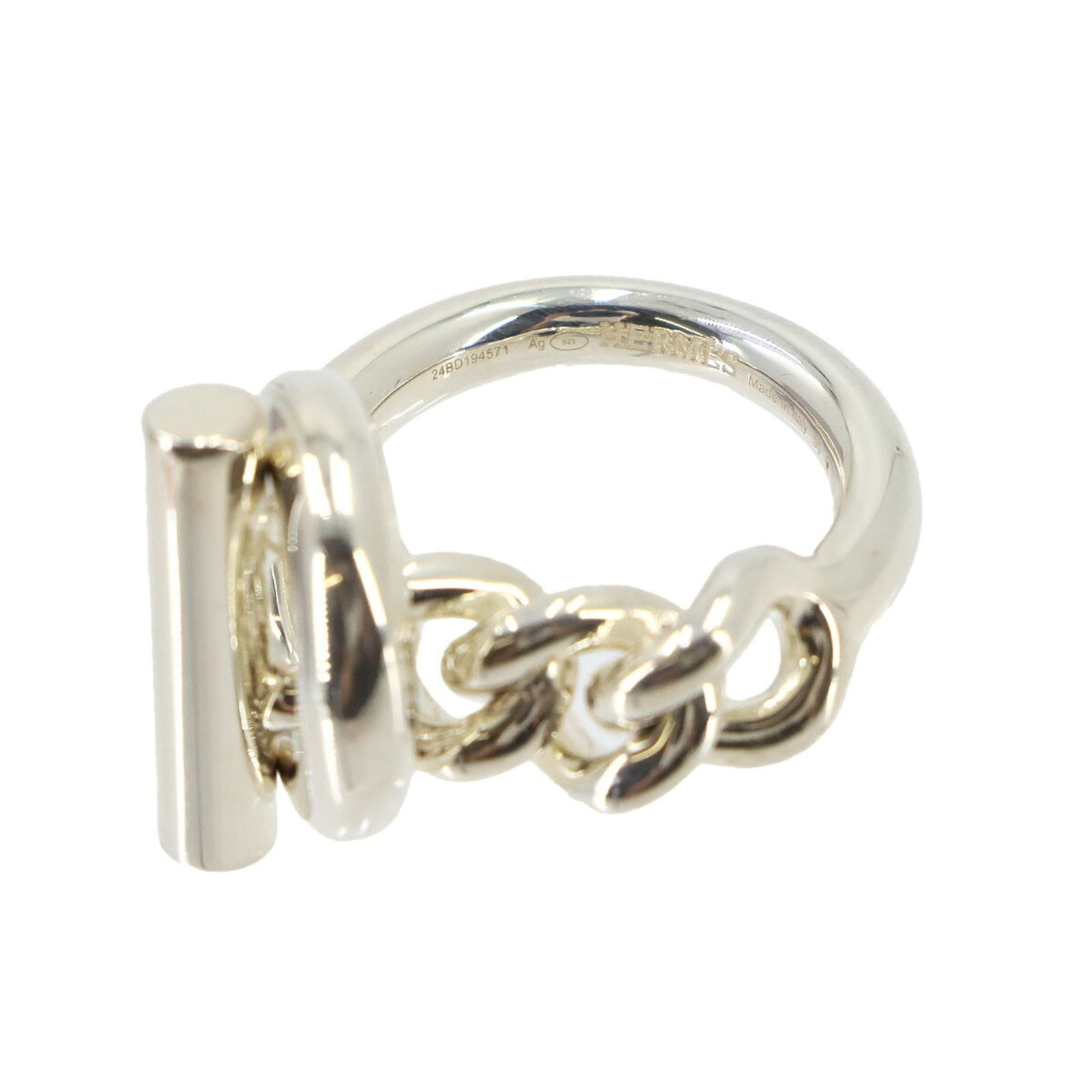 HERMES Band Ring Silver 925 - 7