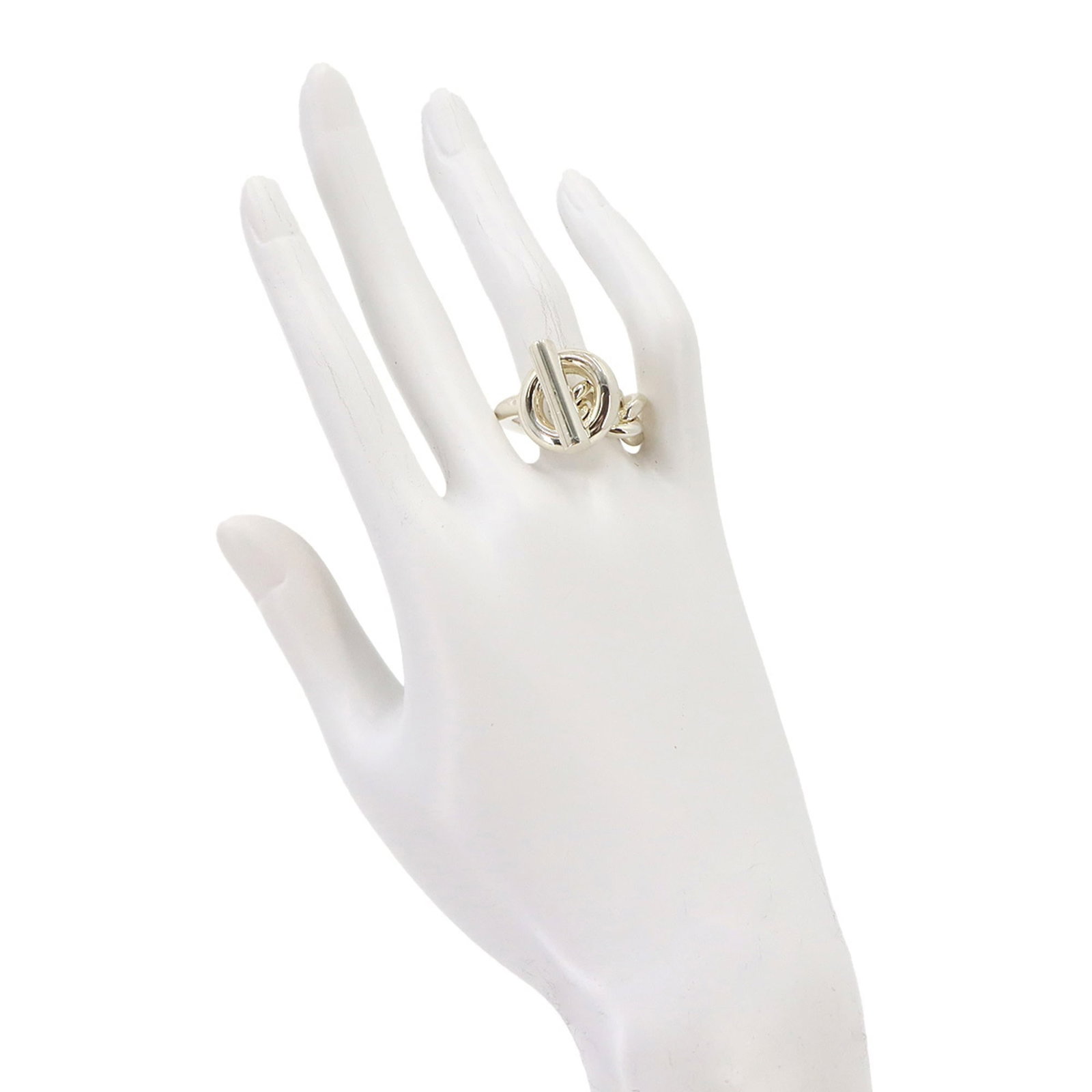 HERMES Band Ring Silver 925 - 8