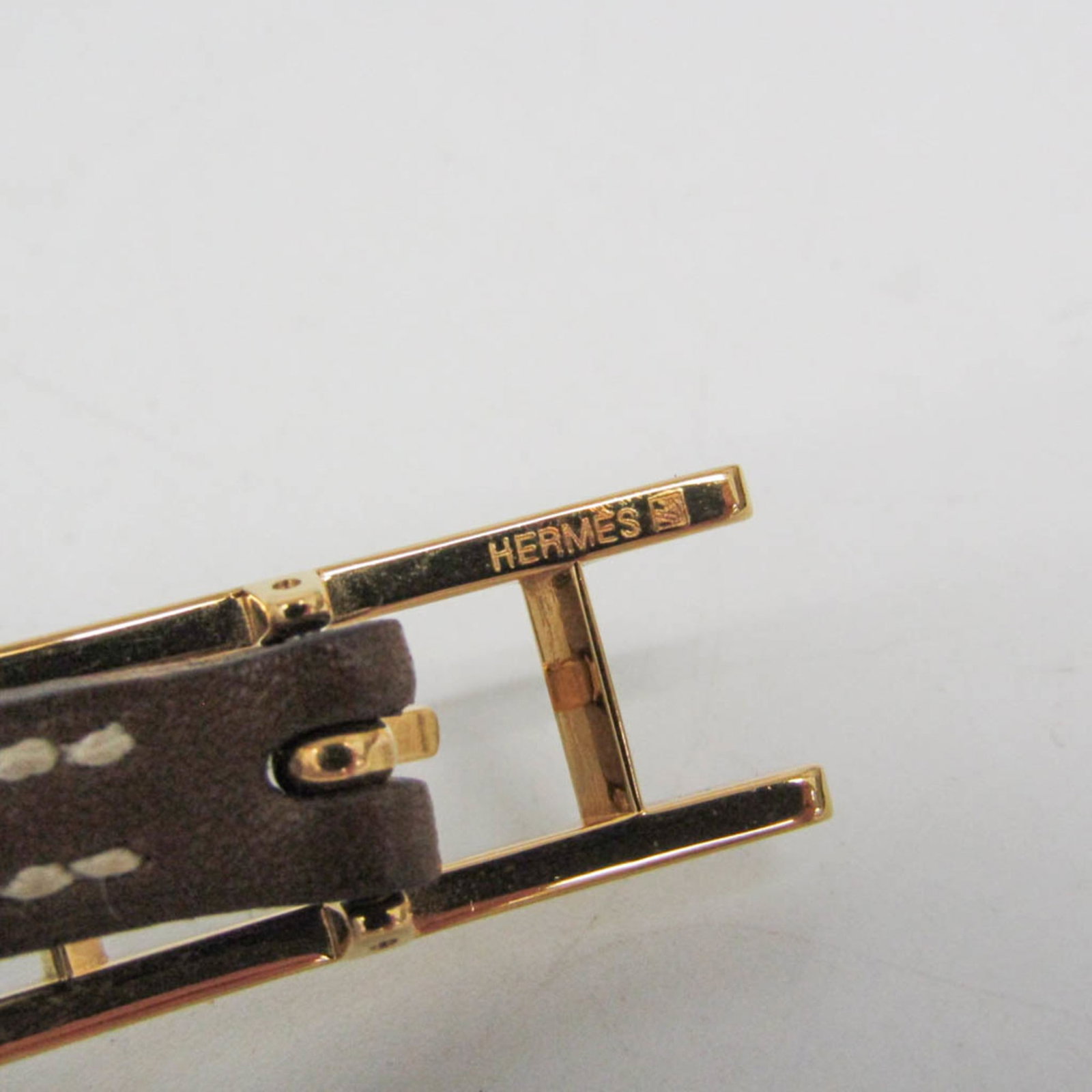 HERMES Bangle Leather Metal - 14