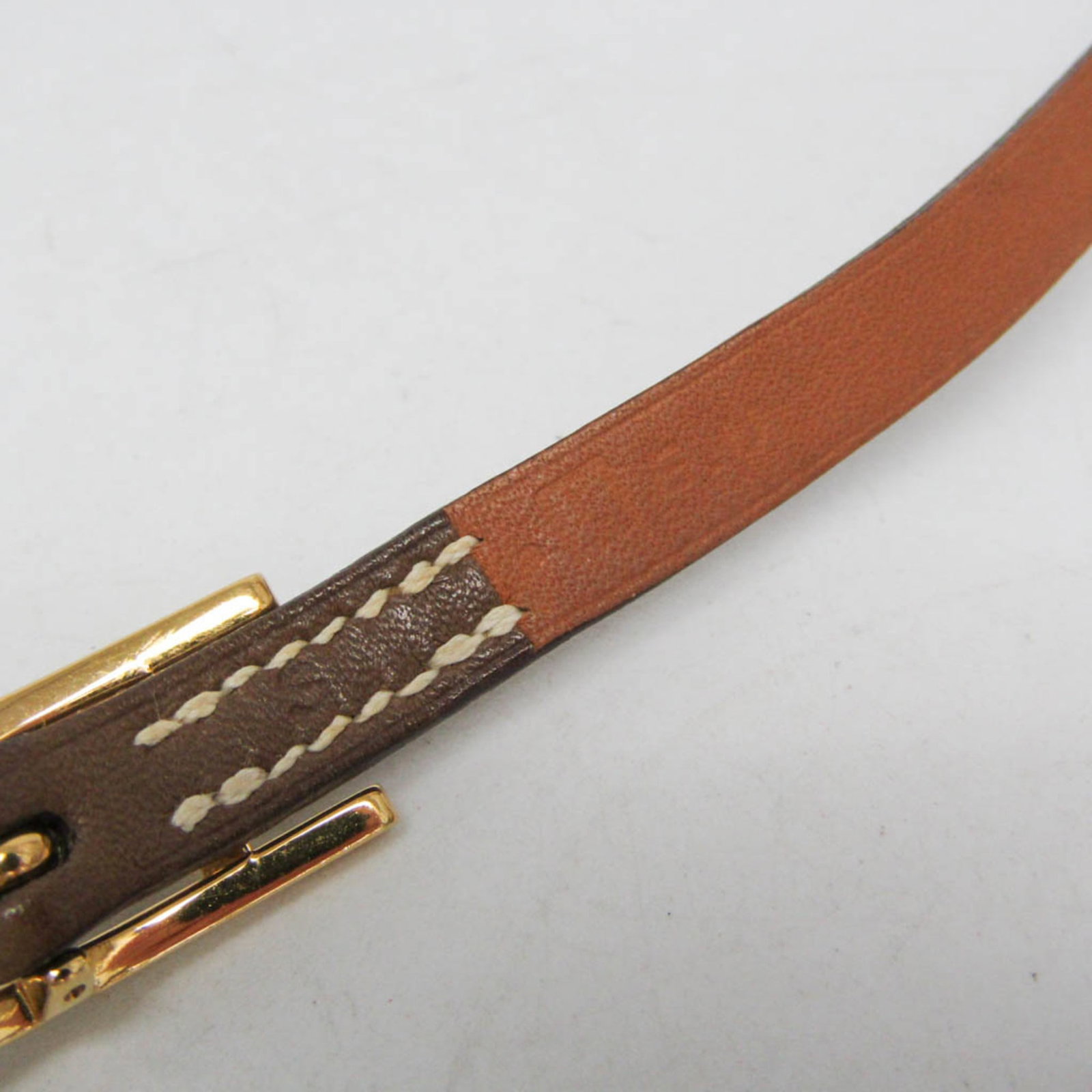 HERMES Bangle Leather Metal - 16