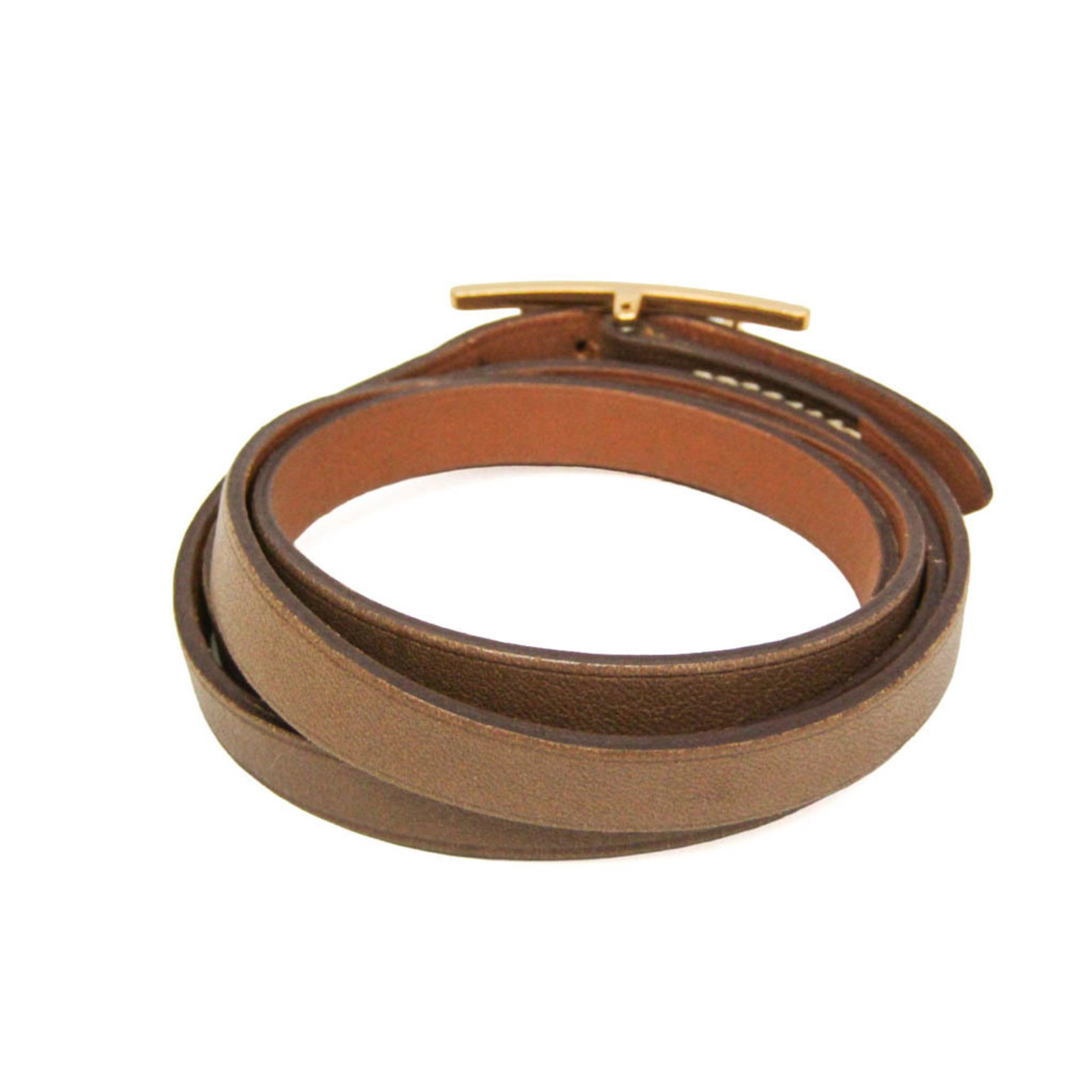 HERMES Bangle Leather Metal - 3