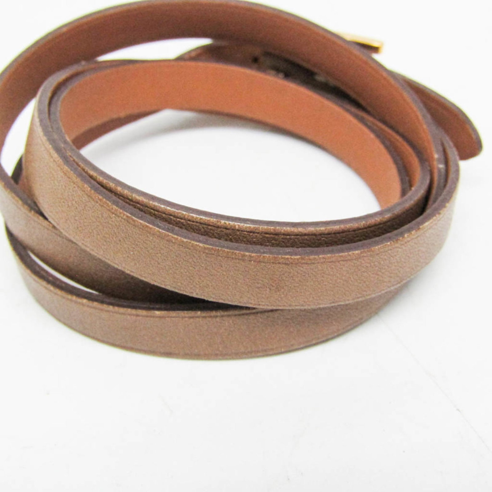 HERMES Bangle Leather Metal - 8