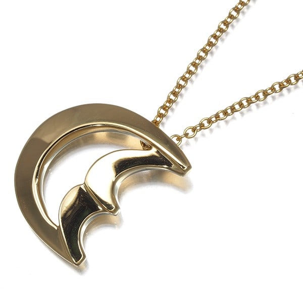 Tiffany&Co. Necklace Crescent Moon 18K 750 Yellow Gold: Tiffany&Co. Necklace Crescent Moon 18K 750 Yellow Gold Tiffany & Co.'s Crescent Moon necklace showcases a stunning 18k yellow gold pendant, carefully crafted with attention to detail. This beautiful
