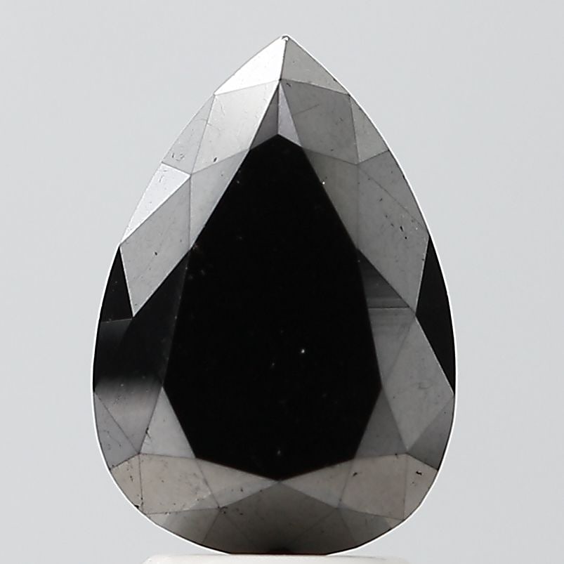 Pear 3.15ct Black VVS2 - Loose Natural Diamond: Pear 3.15ct Black VVS2 - Loose Natural Diamond 3.15ct Black VVS2 - A rare and exceptional natural diamond, this loose gemstone boasts an EX polish and symmetry, giving it a flawless appearance. Its