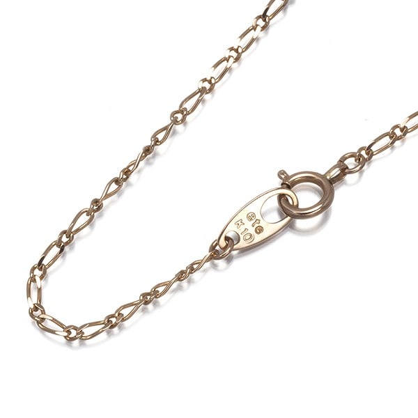 Ete Chain Necklace Link 40Cm 10K 416 Rose Gold: Ete Chain Necklace Link 40Cm 10K 416 Rose Gold 40cm long 10K rose gold chain necklace with a sleek 1.4mm width and 3.6mm clasp, crafted from 416 rose gold for a luxurious touch. This delicate chain