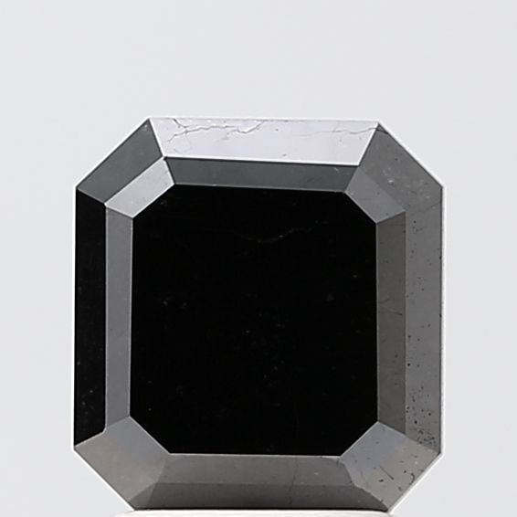 Emerald 2.0ct Black VVS2 - Loose Natural Diamond: Emerald 2.0ct Black VVS2 - Loose Natural Diamond 2.0ct Black VVS2 - Loose Natural Diamond with EX polish and symmetry, boasting a rare and striking black color. Measuring 7.75L x 7.15W x 3.18H, this