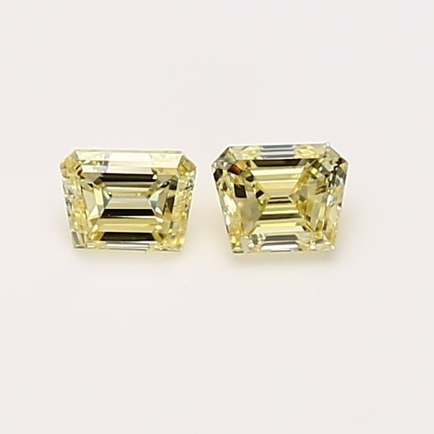 GIA Tapered Baguette 0.21ct Fancy Yellow VVS1 - Loose Natural Diamond: GIA Tapered Baguette 0.21ct Fancy Yellow VVS1 - Loose Natural Diamond GIA certified, this 0.21ct Fancy Yellow VVS1 diamond boasts exceptional clarity and a vibrant, sunny hue. Measuring 2.95L x 3.81W