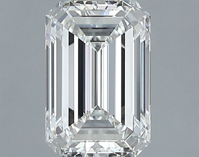 GIA Emerald 0.9ct F VVS1 - Loose Natural Diamond: GIA Emerald 0.9ct F VVS1 - Loose Natural Diamond GIA Emerald 0.9ct F VVS1 - Loose Natural Diamond. This exceptional 0.9ct emerald-cut diamond boasts a flawless VVS1 clarity, exceptional polish, and