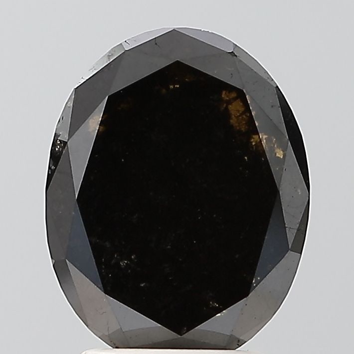 Oval 1.95ct Black VVS2 - Loose Natural Diamond: Oval 1.95ct Black VVS2 - Loose Natural Diamond Oval cut diamond with a vibrant black color and exceptional clarity, boasting a VVS2 grade and EX polish. Measuring 10.19L x 7.99W x 2.67H, this 1.95ct