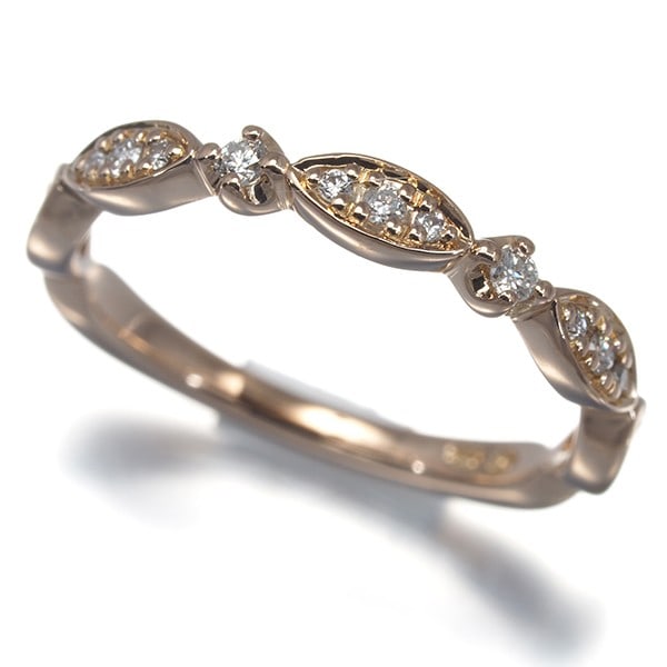 Ring Diamond Us3.75 18K 750 Rose Gold: Ring Diamond Us3.75 18K 750 Rose Gold 18K rose gold ring featuring a natural diamond, weighing approximately 1.8g, with a ring size of US3.75 and a design width of 2.5mm. The ring's base of the shank