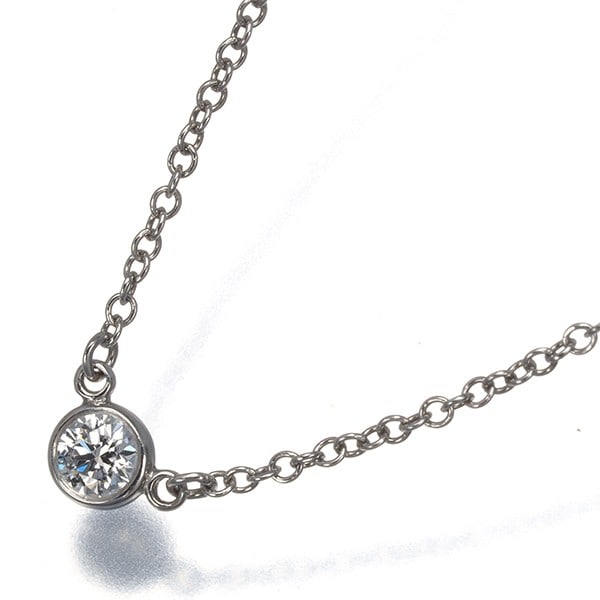 Tiffany&Co. Necklace Diamond By The Yard 950 Platinum: Tiffany&Co. Necklace Diamond By The Yard 950 Platinum Tiffany & Co.'s By The Yard 950 Platinum necklace showcases a beautiful diamond pendant, set in 950 platinum. The necklace features a natural