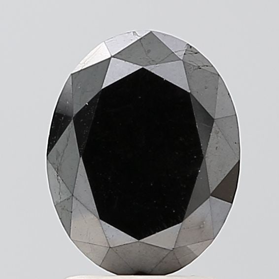 Oval 2.17ct Black VVS2 - Loose Natural Diamond: Oval 2.17ct Black VVS2 - Loose Natural Diamond Oval cut diamond with a natural black color, clarity of VVS2, and excellent polish and symmetry. Measuring 9.13L x 6.98W x 5.19H, this 2.17ct loose diamo