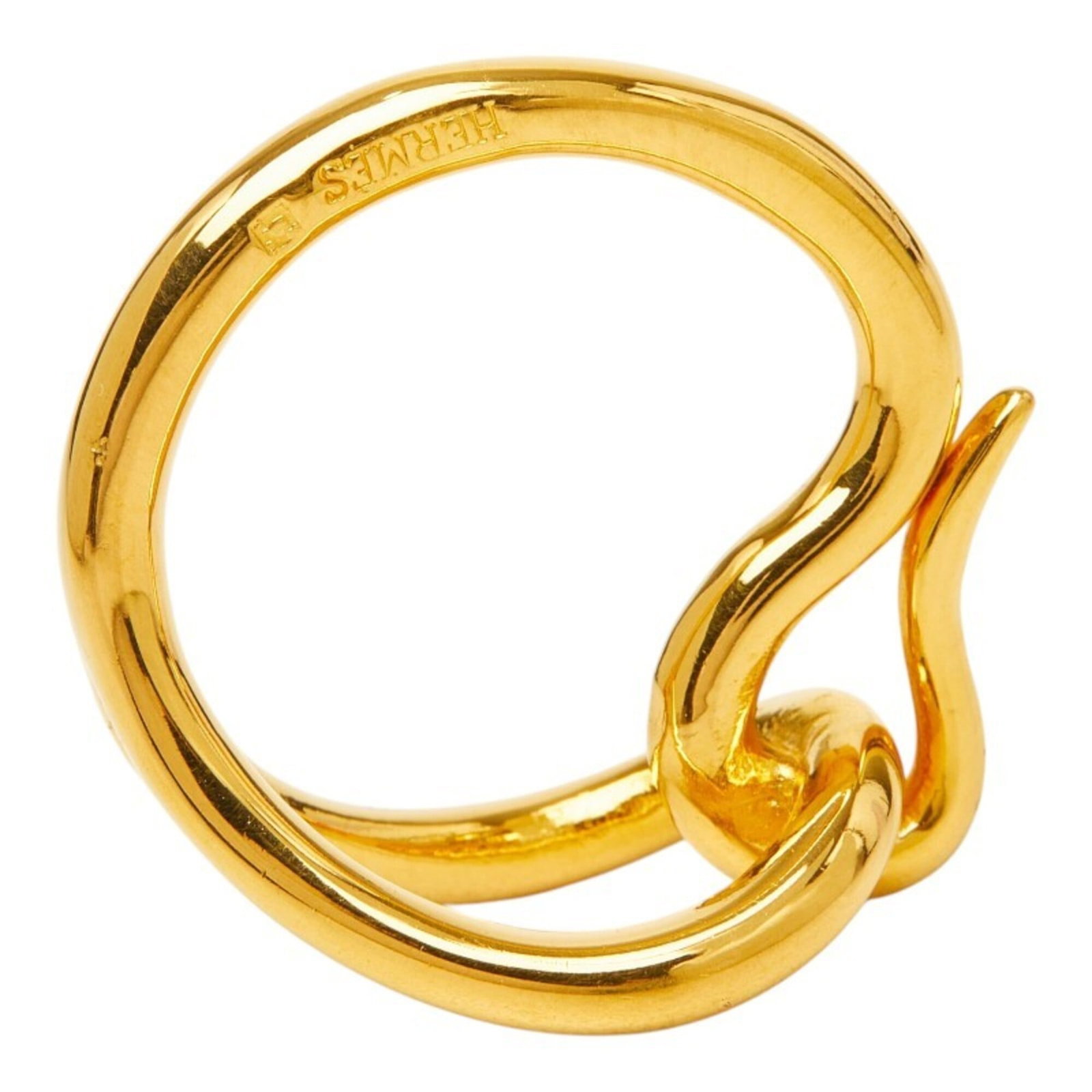 HERMES Gold: HERMES Gold Gold watch from the renowned luxury brand Hermes, featuring a 21.20mm gold case with a very good condition. The watch bears minor signs of wear, including small scratches and light marks, 