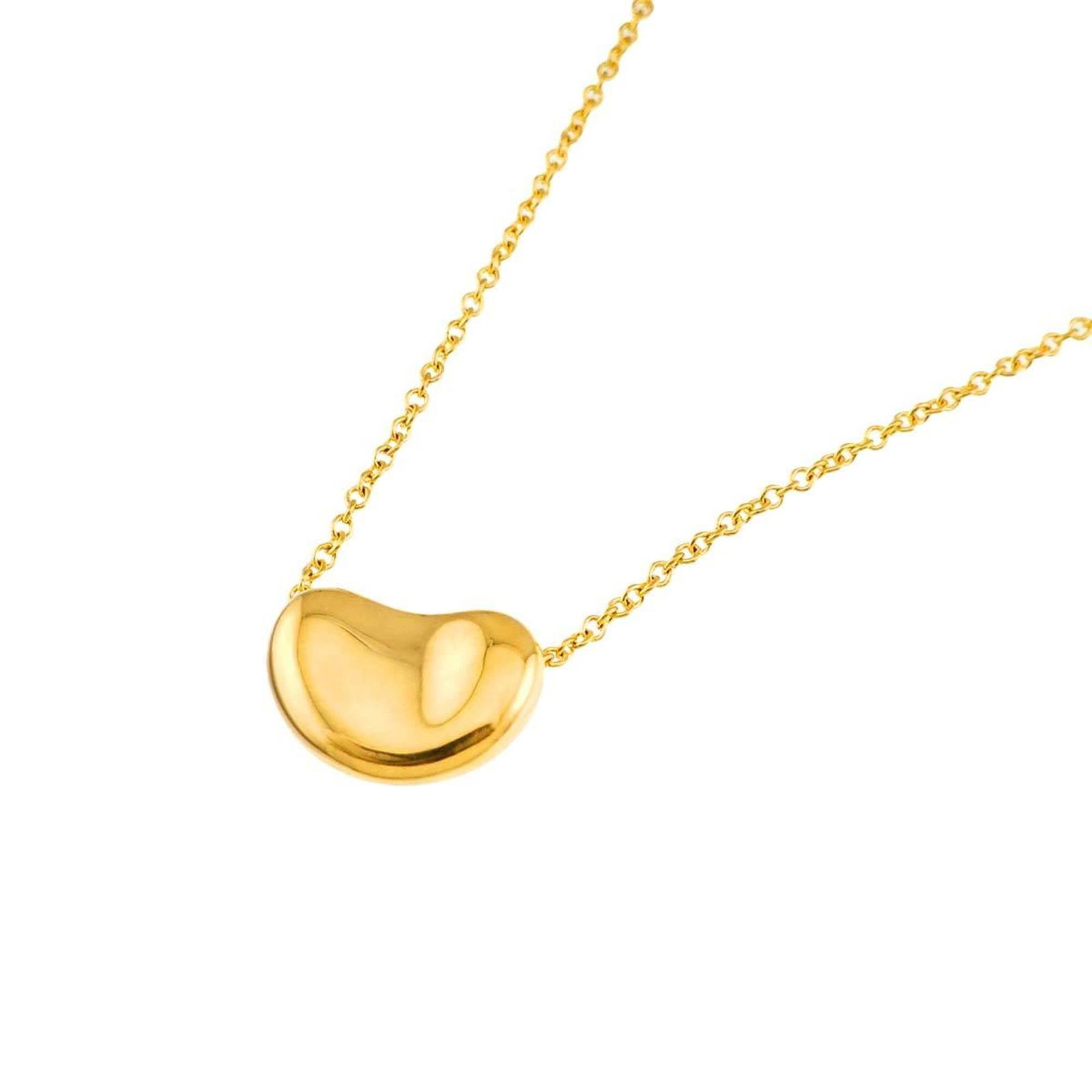 TIFFANY Yellow Gold (18K): TIFFANY Yellow Gold (18K) Yellow gold (18K) necklace from Tiffany, featuring a pendant with a size of 7.8mm x 11mm, set in a necklace with a circumference of 41 cm / 16.14''. This necklace is in like