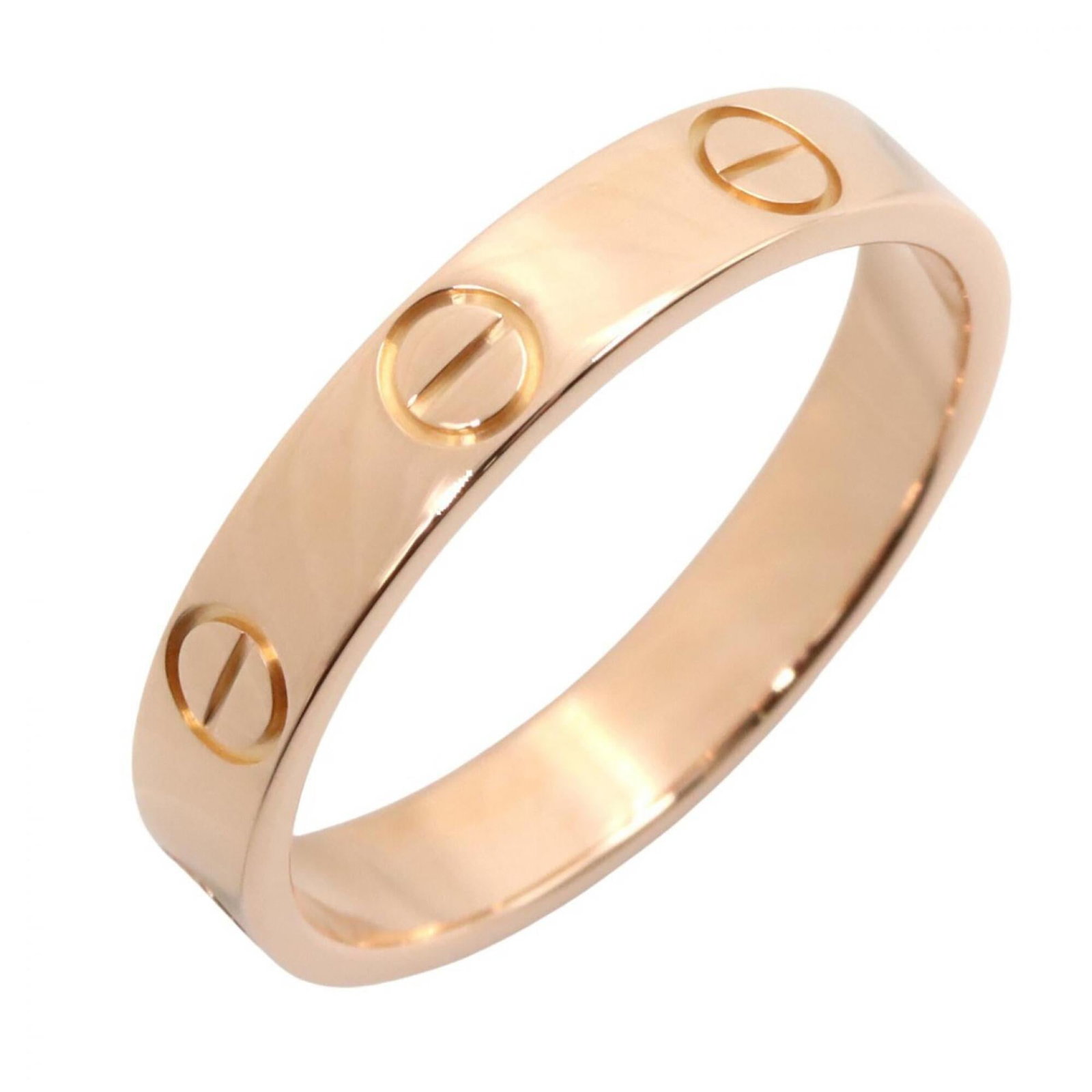 CARTIER Band Ring Pink Gold (18K): CARTIER Band Ring Pink Gold (18K) Pink gold (18K) details shine in this Cartier band ring, a stylish and elegant accessory for women. Made from 18K pink gold, this ring features a classic band design 