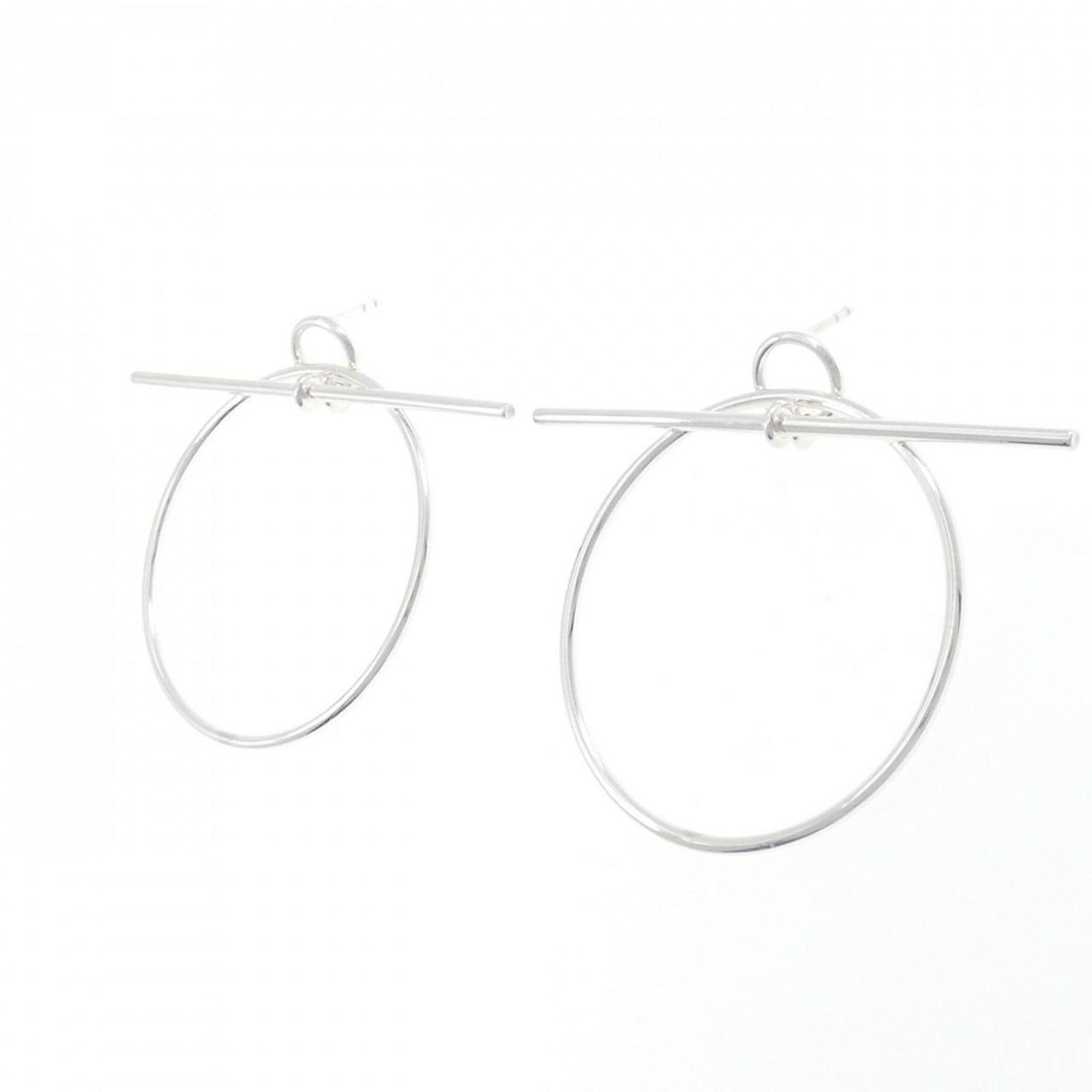 HERMES Drop Earrings Silver 925 - 2