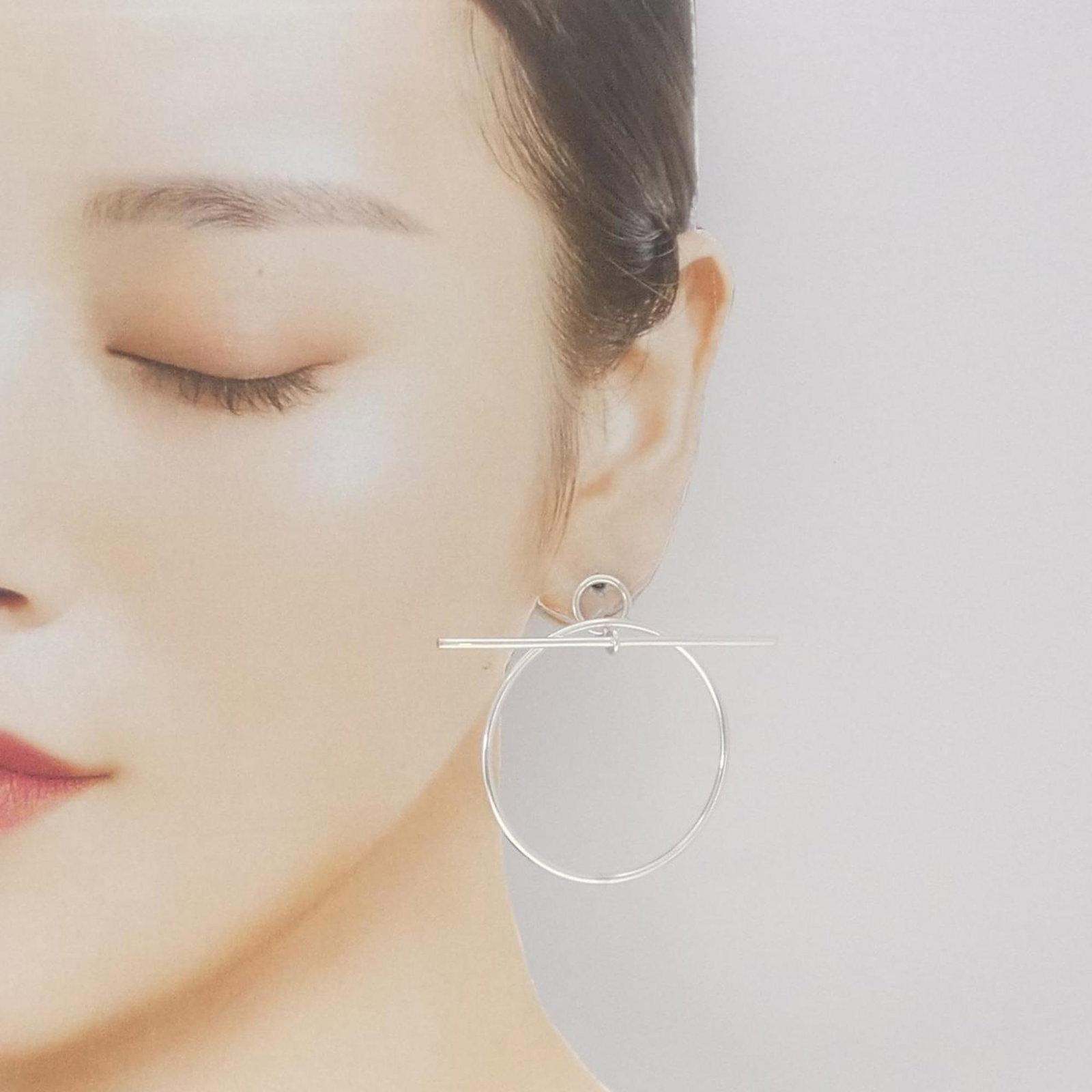 HERMES Drop Earrings Silver 925 - 4