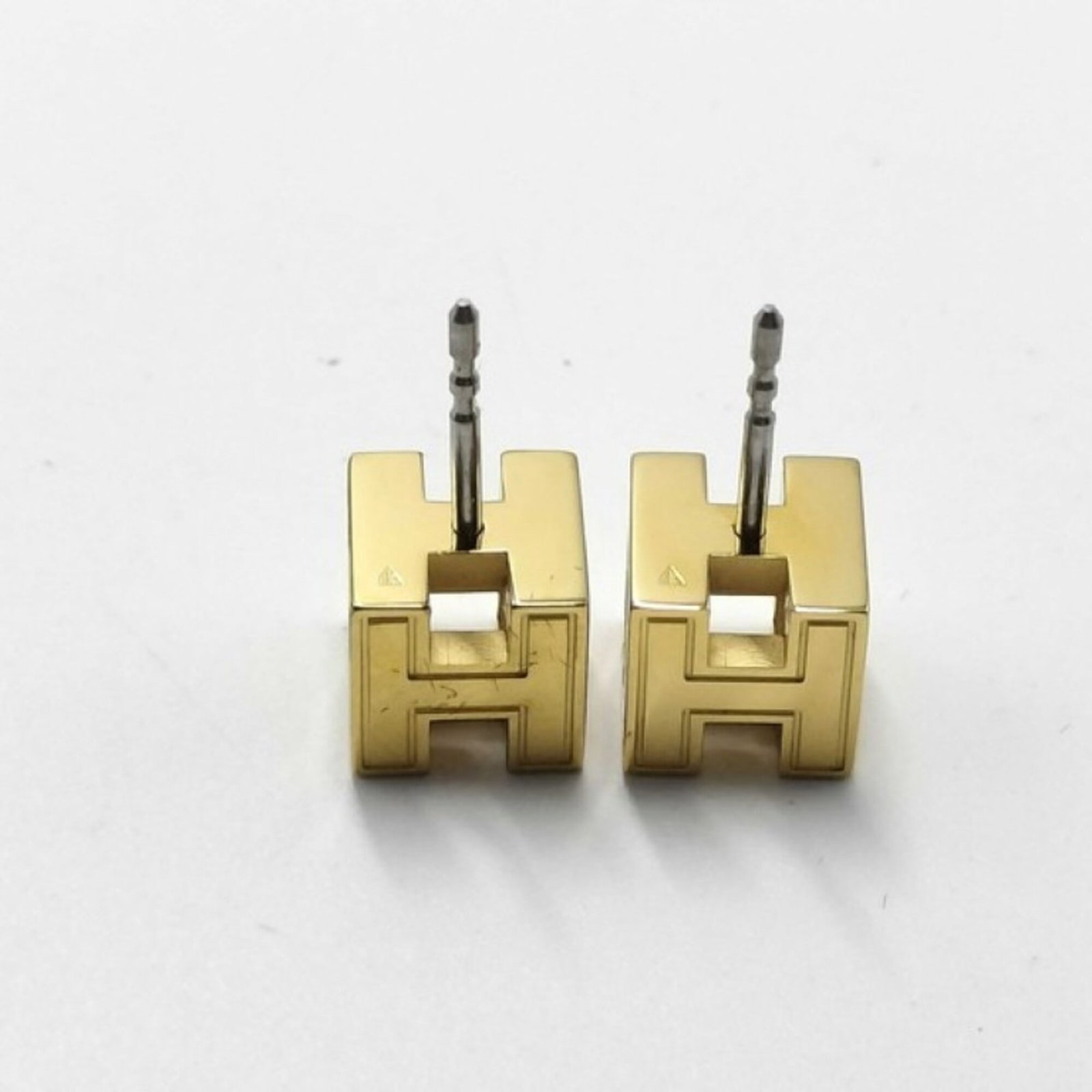 HERMES Stud Earrings Metal - 3