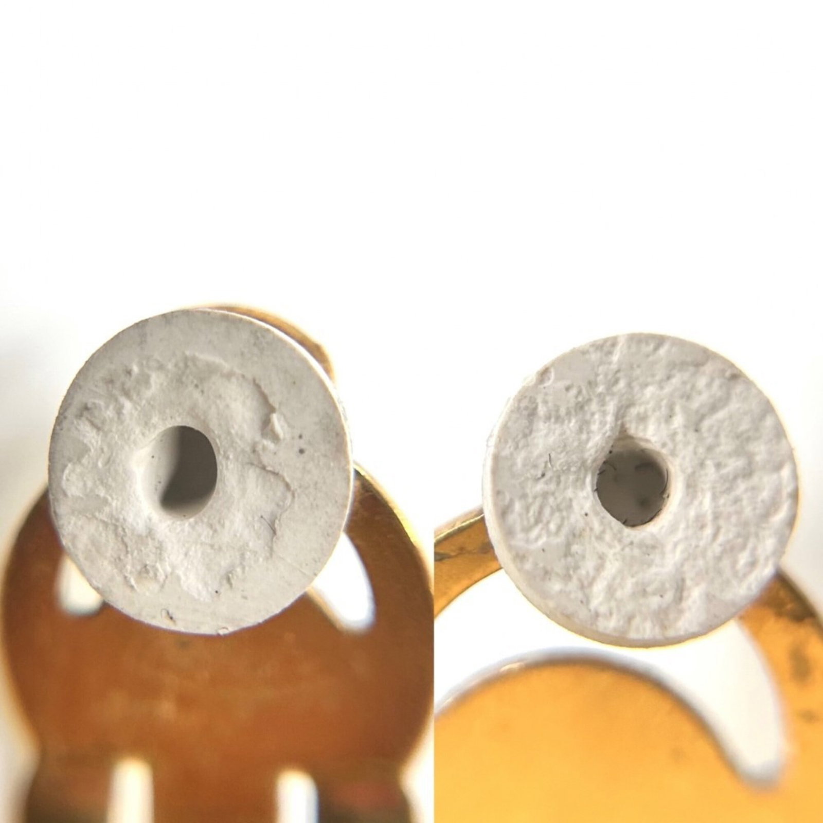 CHANEL Stud Earrings Gold Plating - 4
