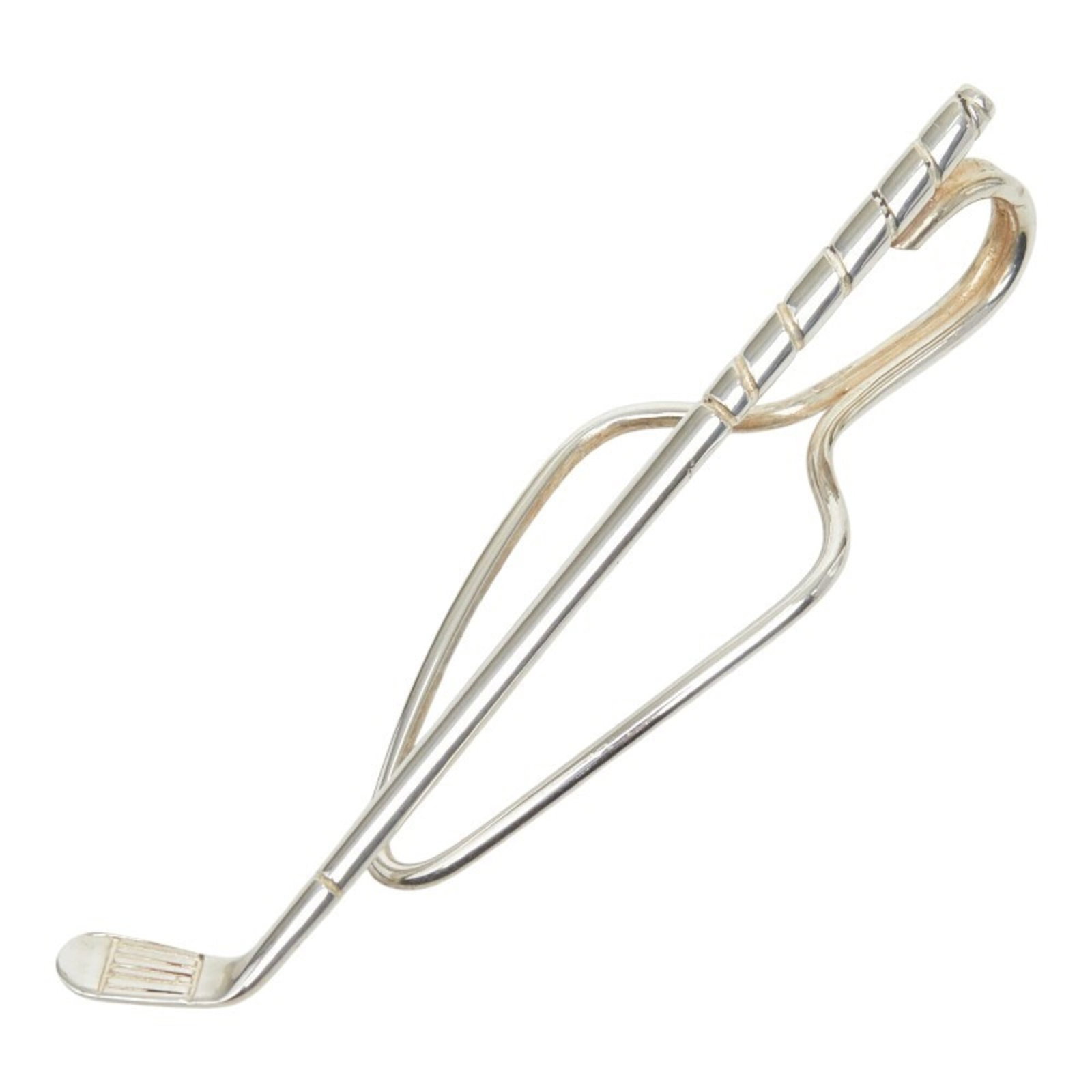 TIFFANY Tie Pin Sterling Silver: TIFFANY Tie Pin Sterling Silver Sterling silver tie pin from Tiffany, bearing a signature, adds a touch of elegance to any outfit. With visible scratches and scuffs, this piece showcases its unique ch
