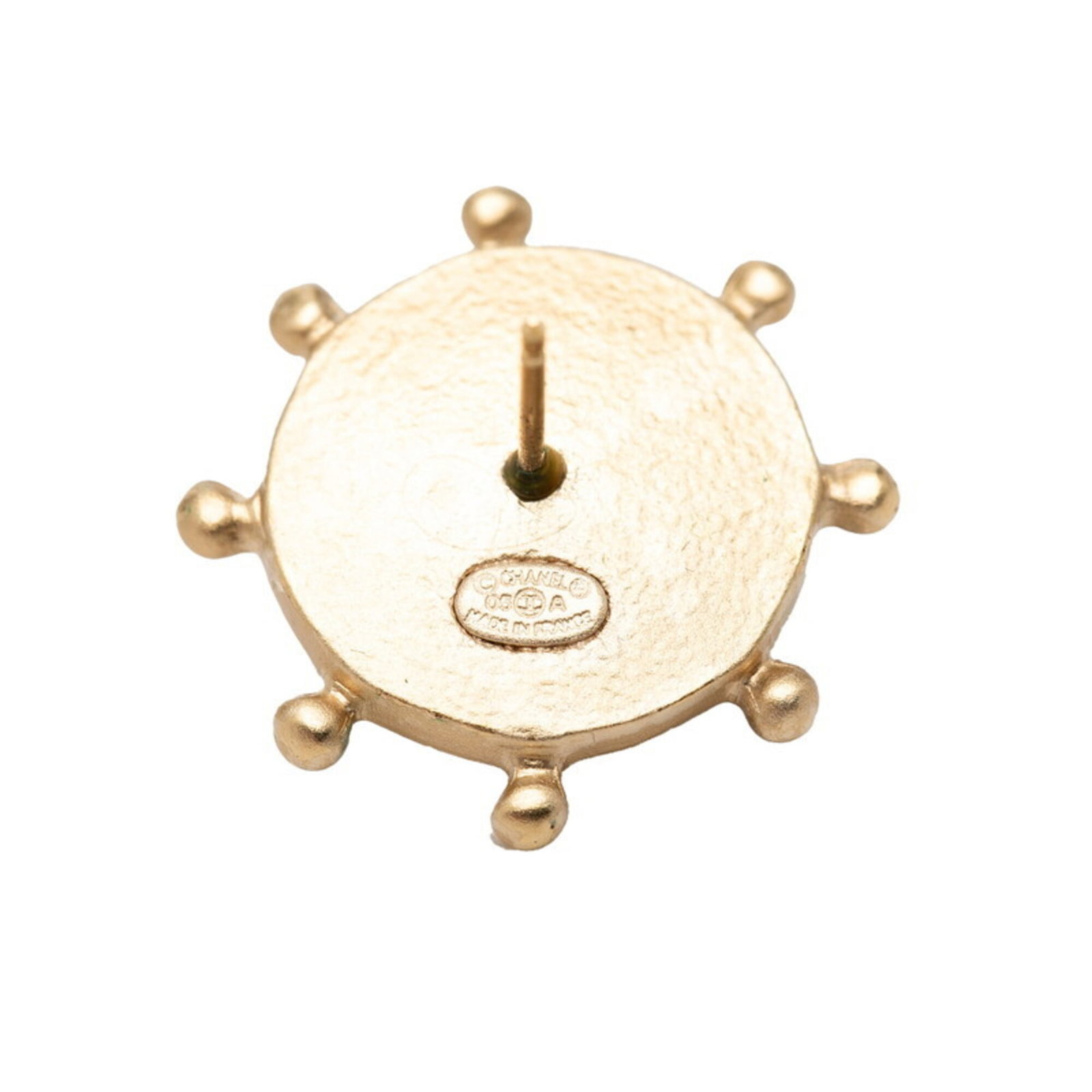 CHANEL Stud Earrings Gold Plating - 3