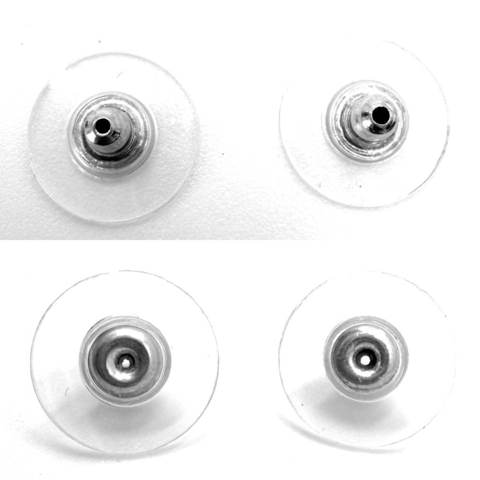 CHANEL Drop Earrings Silver - 4