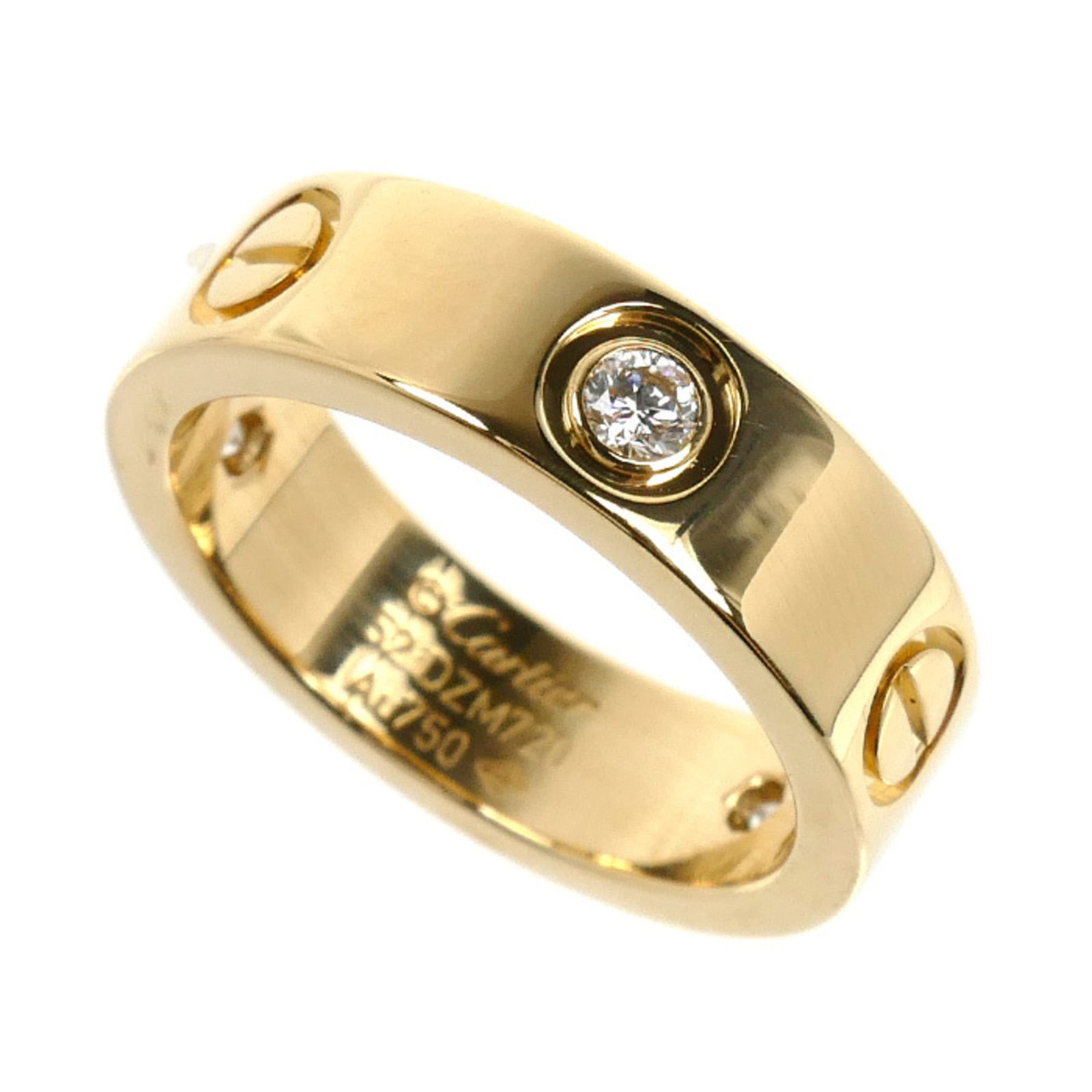 CARTIER Band Ring Yellow Gold (18K): CARTIER Band Ring Yellow Gold (18K) Cartier Band Ring Yellow Gold (18K) is a beautifully crafted band ring from France, featuring a delicate yellow gold (18K) design with a diamond stone. This gently
