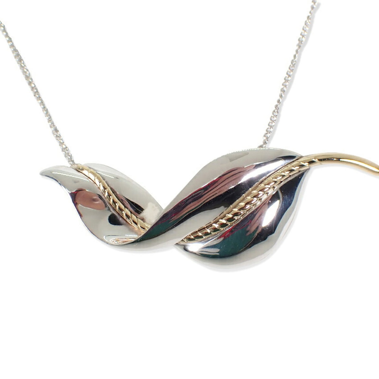 TIFFANY Sterling Silver 925 Yellow Gold (18K): TIFFANY Sterling Silver 925 Yellow Gold (18K) Sterling silver 925 Yellow gold (18K) pendant in a classic Tiffany necklace design, featuring a 16.5mm x 48.5mm pendant with a 48 cm / 18.89'' adjustable 