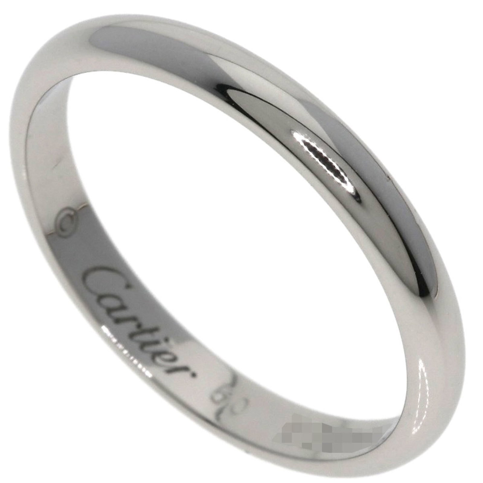 CARTIER Band Ring Platinum 950: CARTIER Band Ring Platinum 950 Platinum 950 Cartier Band Ring in Very Good Condition. This gently used band ring features the iconic Cartier design, crafted from high-quality platinum. Minor signs of 