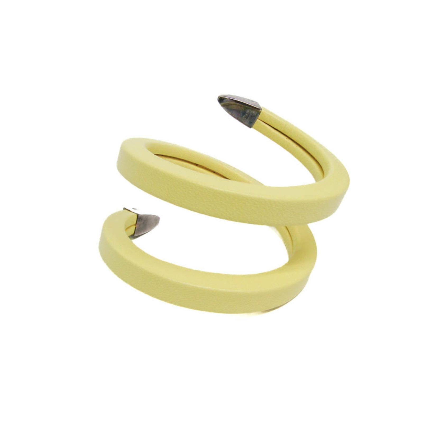 BOTTEGA VENETA Wrap Bracelet Leather Silver 925: BOTTEGA VENETA Wrap Bracelet Leather Silver 925 Bottega Veneta's Spiral bracelet is a stylish accessory featuring a wrap design made from high-quality leather and adorned with silver 925 accents.