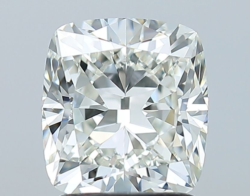 GIA Cushion Brilliant 1.83ct J VVS2 - Loose Natural Diamond: GIA Cushion Brilliant 1.83ct J VVS2 - Loose Natural Diamond GIA-certified, this 1.83ct J VVS2 cushion brilliant diamond boasts exceptional clarity and a vibrant J color, with EX polish and symmetry.