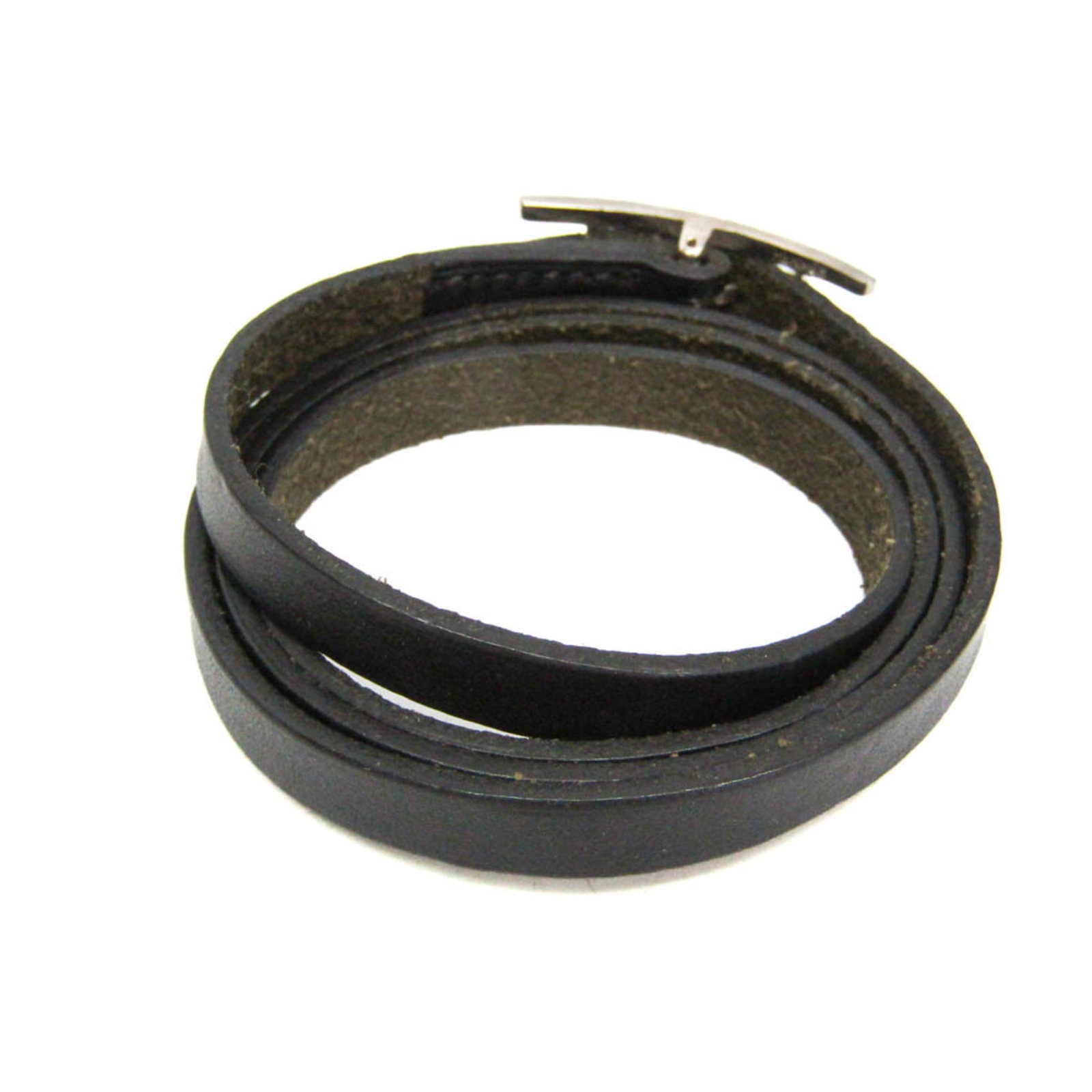 HERMES Bangle Leather Metal - 2