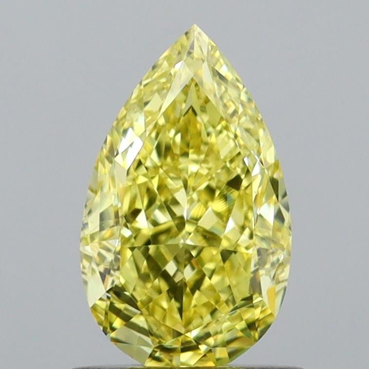 GIA Pear 1.03ct Fancy Intense Yellow VVS2 - Loose Natural Diamond: GIA Pear 1.03ct Fancy Intense Yellow VVS2 - Loose Natural Diamond GIA-certified Fancy Intense Yellow diamond boasts a vibrant 1.03 carat cut, showcasing exceptional clarity and polish. This VVS2