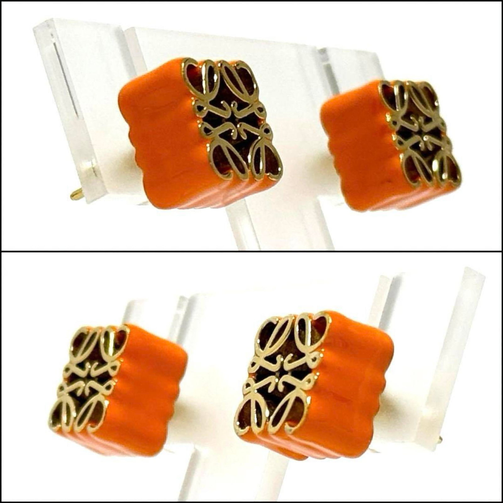 LOEWE Stud Earrings Silver 925 - 3
