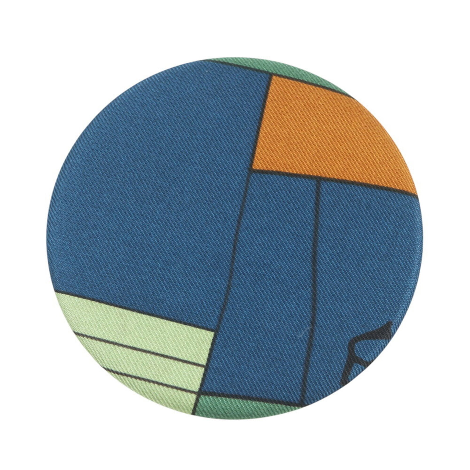 HERMES Brooch Silk: HERMES Brooch Silk Silk brooch from the renowned French fashion house Hermes, featuring a striking turquoise hue. This piece boasts excellent condition, with only the faintest traces of wear, and look