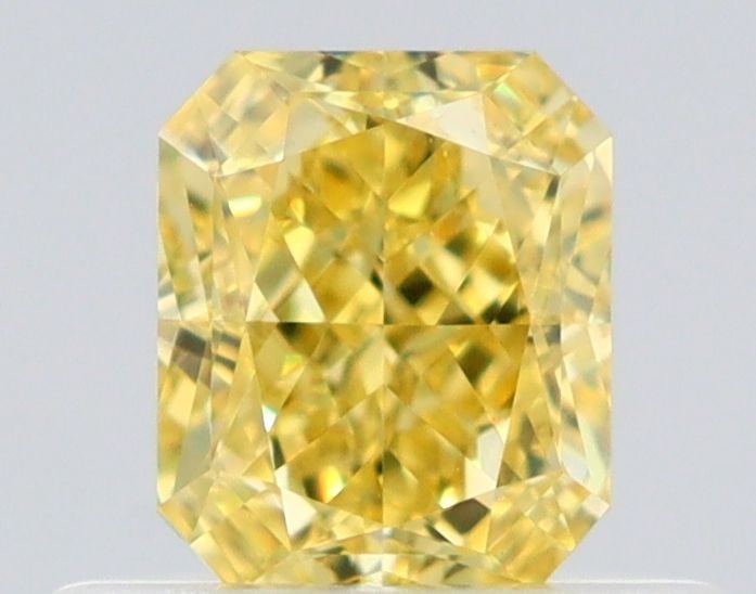 GIA Radiant 0.5ct Fancy Intense Yellow VVS2 - Loose Natural Diamond: GIA Radiant 0.5ct Fancy Intense Yellow VVS2 - Loose Natural Diamond GIA certified, this 0.5ct Fancy Intense Yellow diamond boasts exceptional clarity with a VVS2 grade, and its EX polish and VG
