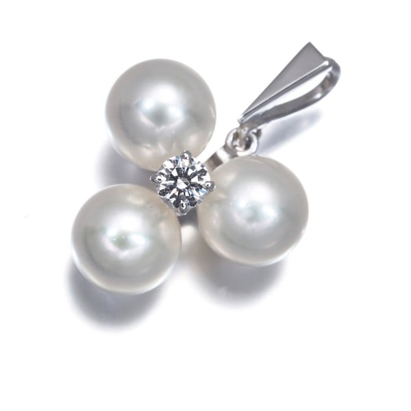 Mikimoto Pendant Akoya Pearl 6.3Mm Diamond 14K 585 White Gold: Mikimoto Pendant Akoya Pearl 6.3Mm Diamond 14K 585 White Gold The Mikimoto Pendant features a stunning 6.3mm Akoya Pearl, expertly set in 14K white gold. This exquisite piece boasts a diamond accent,