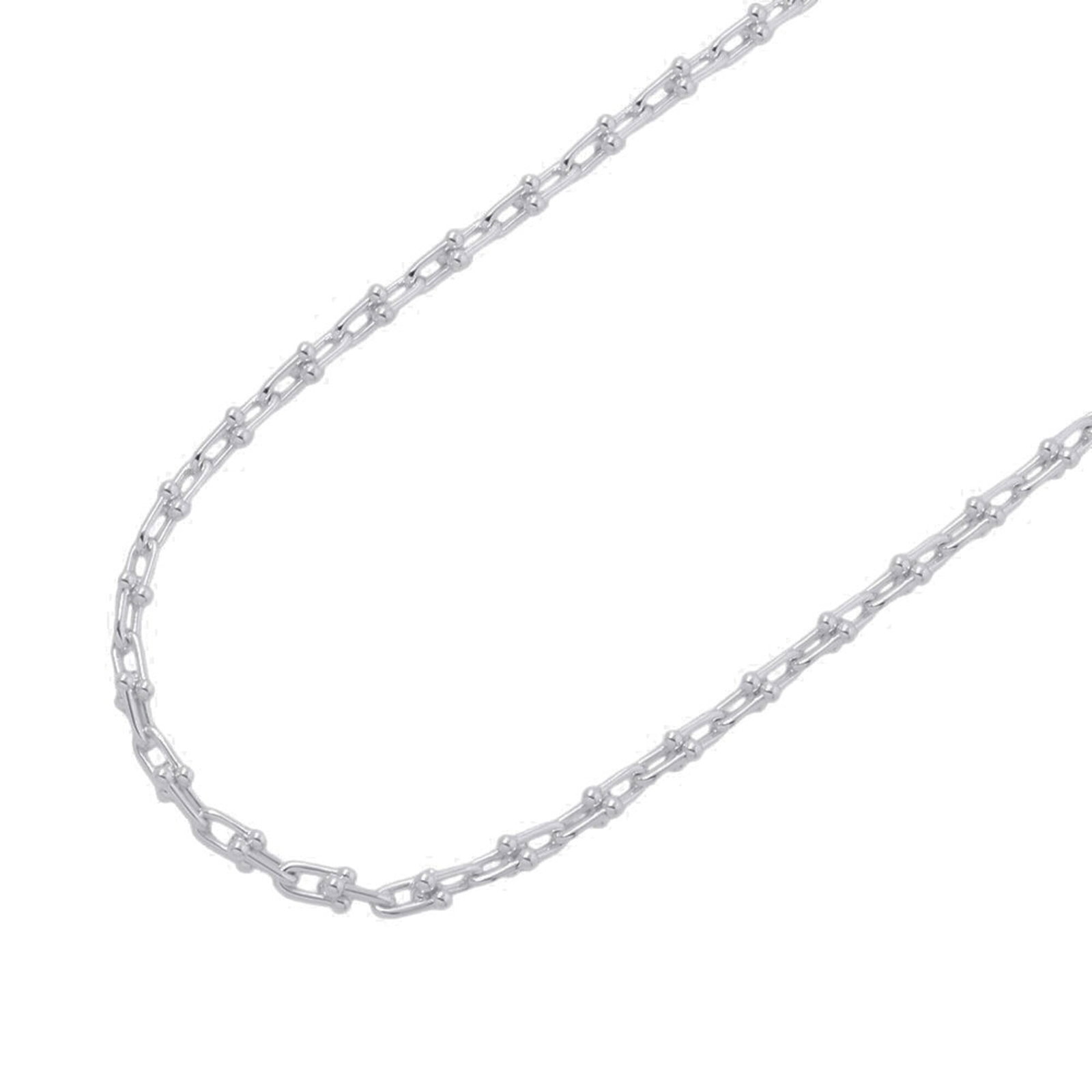 TIFFANY Silver 925: TIFFANY Silver 925 The Tiffany Silver 925 necklace is a beautifully crafted piece, made from genuine 925 sterling silver. Its elegant design and subtle scratches add to its unique character, making it
