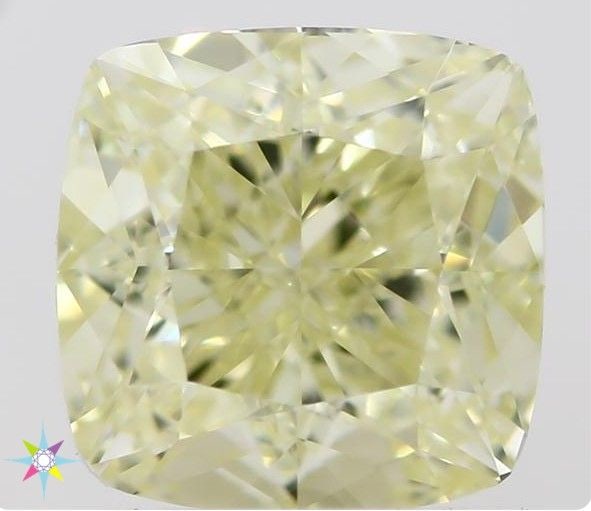 GIA Cushion Brilliant 1.07ct Fancy Light Yellow IF - Loose Natural Diamond: GIA Cushion Brilliant 1.07ct Fancy Light Yellow IF - Loose Natural Diamond GIA certified, this 1.07ct Fancy Light Yellow IF diamond boasts exceptional clarity and polish, with a vibrant color that