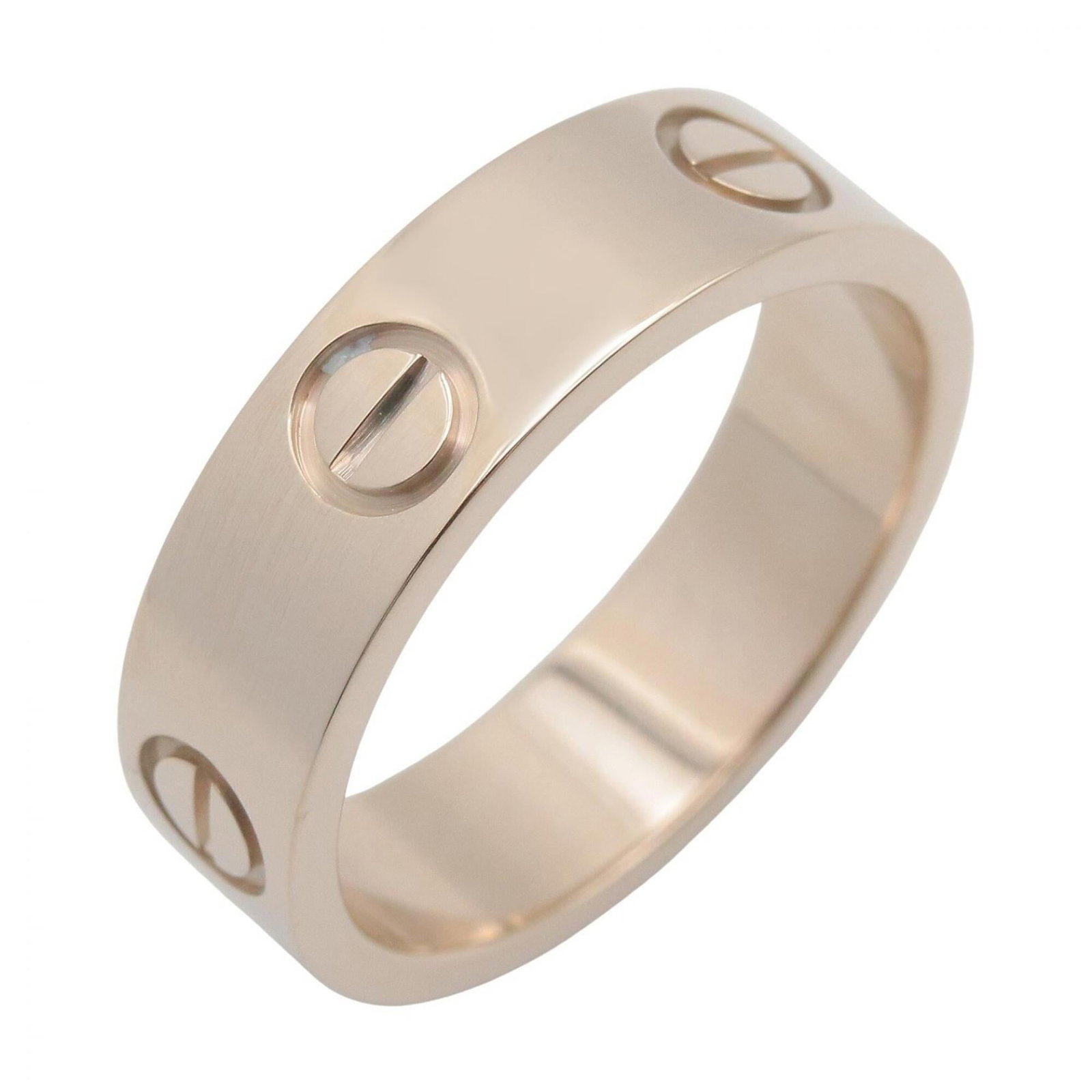 CARTIER Band Ring White Gold (18K): CARTIER Band Ring White Gold (18K) Cartier Band Ring White Gold (18K) in Very Good Condition. This 18K white gold band ring boasts a sleek design, featuring a silver finish. With minor signs of wear, 