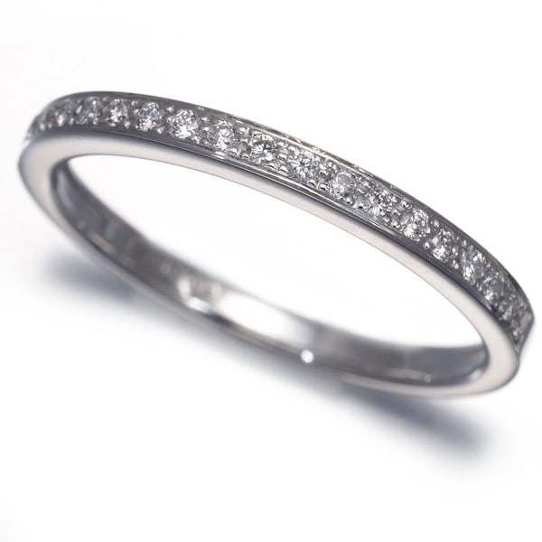 Vendome Ring Diamond 0.11Ct Half Eternity Us5.75-6 18K 750 White Gold: Vendome Ring Diamond 0.11Ct Half Eternity Us5.75-6 18K 750 White Gold The Vendome Ring features a 0.11ct diamond set in 18k white gold, creating a half eternity design. This elegant ring boasts a