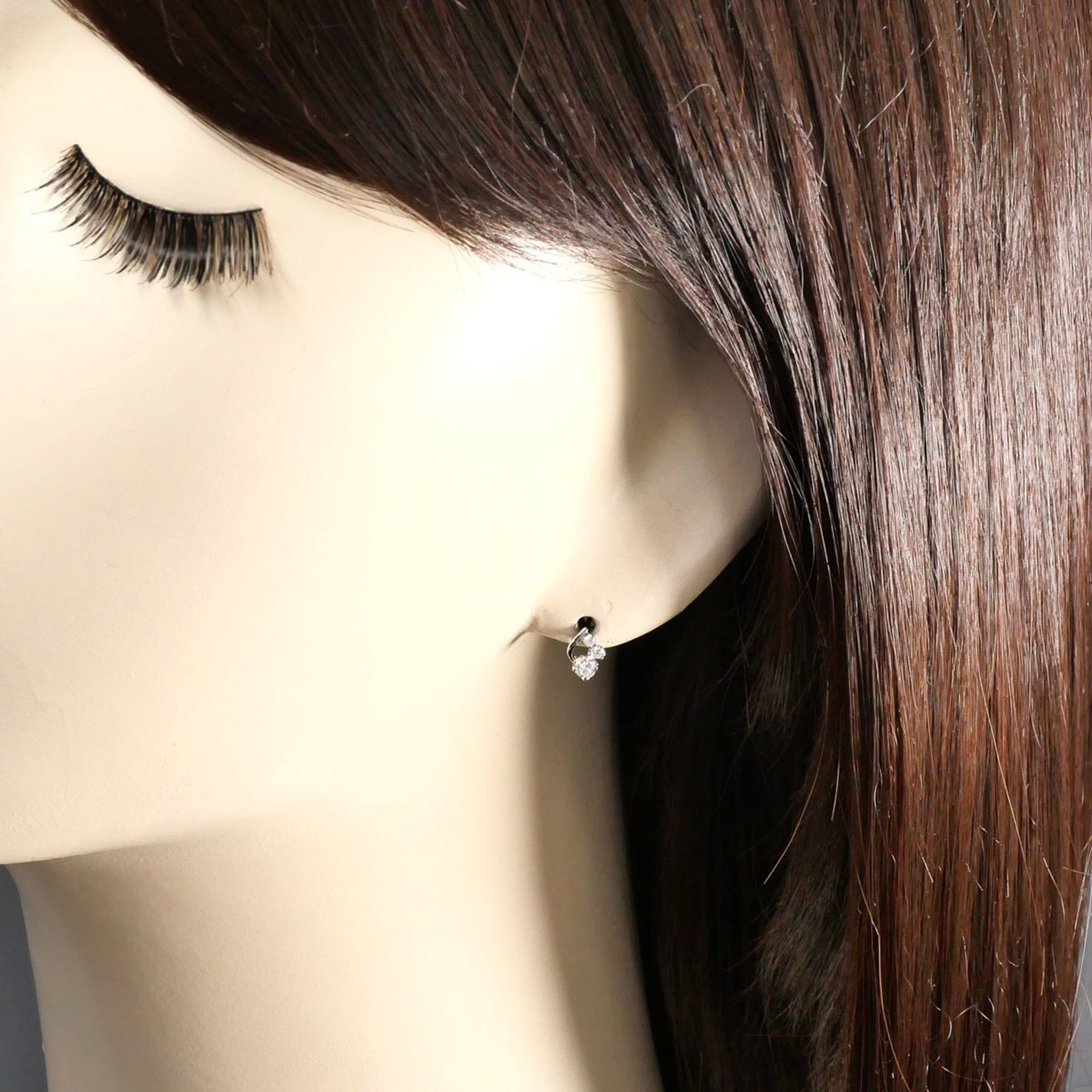 Stud Earrings Platinum 900 - 4