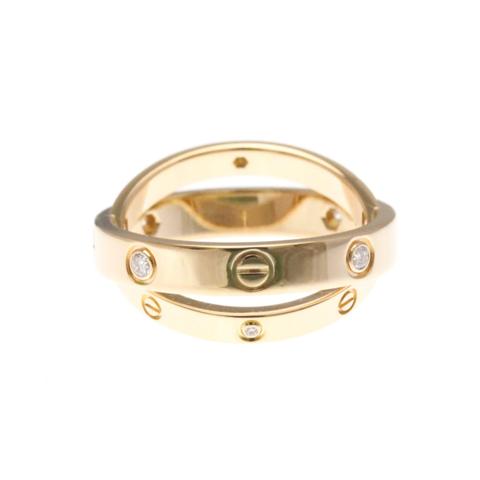 CARTIER Band Ring Pink Gold (18K) White Gold (18K): CARTIER Band Ring Pink Gold (18K) White Gold (18K) Pink gold and white gold come together in this elegant Cartier Be Love Diamond Band Ring, featuring a sleek 18K design with a subtle pink hue. The